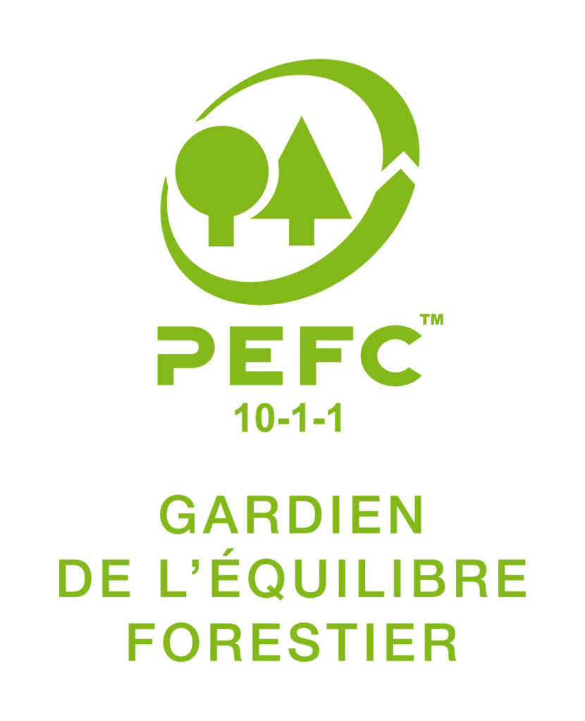 logo PEFC : Programme de reconnaissances des certifications forestières.